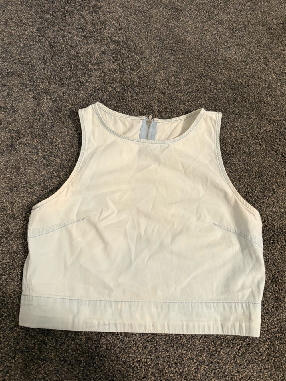 Revolve 3x1 denim top size small light blue